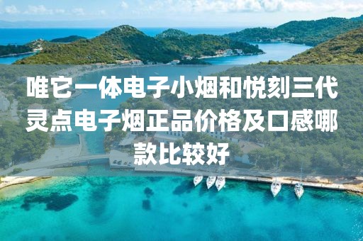 唯它一体电子小烟和悦刻三代灵点电子烟正品价格及口感哪款比较好