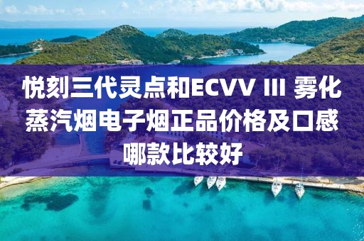 悦刻三代灵点和ECVV Ⅲ 雾化蒸汽烟电子烟正品价格及口感哪款比较好